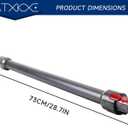 ATXKXE Replacement Wand Quick Release Wand Compatible for Dyson V7 V8 V10 V11 V15 Stick Vacuum Cleaners, Extension Vacuum Replacement Tube, 28.3in, Grey