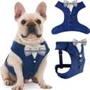 AVERYDAY Dog Tuxedo for Wedding Outfit, Dog Suit and Tie Costumes for Birthday, Halloween, Cosplay, Christmas Party, Pet Formal Wear with Bowtie, Tux for Medium Large Dogs, Bulldog, Labrador, Husky (M (Chest 18.9-25.6 in))