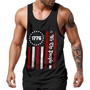 FLNEOO Mens Tank Tops Summer Beach UPF 50+ Quick Dry Graphic Sleeveless Workout Shirts Hawaiian Tank Tops for Men L