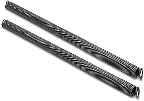 Pair of 120 lbs Heavy Duty Garage Door Extension Springs Stretch Spring,High Precision Electrophoresis Black Coated for Corrosion Resistance,MIN 18000 Cycles for 7ft Garage Door Springs Replacement
