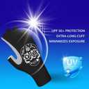 Riverruns Fishing Gloves UPF 50+ Sun Gloves UV Protection Men Women for Outdoor, Kayaking, Rowing, Paddling, Canoeing, Hiking (Large, Black, Fishing Gear Combo)