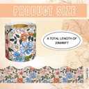 JarThenaAMCS 66Ft Boho Floral Bulletin Board Border Summer Colorful Pansy Borders Self Adhesive Retro Flower Trim Border Stickers Roll for Back to School Classroom Office Home Party Decor