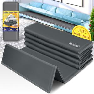 Jin&Bao Couch Cushion Support - Heavy Duty Solid Wood, Extra Wide 24-Inch Width, Extended 81-Inch Length for 4-Seater Sofas and More (24''Wx81"L, Grey)