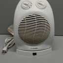 Comfort Zone CZ50 750/1500-Watt Fan-Forced Oscillating Electric Portable Heater with Adjustable Thermostat, Built-in Overheat Sensor, Safety Tip-Over Switch, and Heat Resistant Housing, White