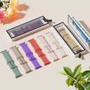 Patenting Sport Silicone Band Compatible with Apple Watch Bands 40mm 38mm 41mm 42mm 44mm 45mm 46mm 49mm Women Men, Waterproof Soft Wrist Strap for iWatch Series 11 10 9 8 7 6 5 4 3 2 1 SE Ultra 2 3 (Coral(#New))