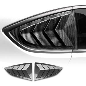 KUNGKIC for Toyota GR86 Subaru BRZ 2021 2022 2023 2024 2025 Rear Side Window Scoop Louvers Air Vent Scoop Louvers Covers ABS Sun Rain Shade Vent 1PCS Exterior Decoration Glossy Carbon Fibre Pattern