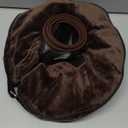 BARKLESS Dog Cone, Inflatable Dog Cone After Surgery for Small Medium Breeds, Soft Surgery Collar with Enhanced Anti-Licking Guard Shield for Pets, Patented Protective Donut Collar (M (Neck: 8"-11"), Coffee)