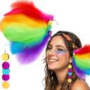 Rainbow Earring Set 2026 Pride Month Lgbt Pride Earrings for Gay Lesbian Bisexual Lightweight Feathers Lgbtq Earrings Jewelry Accessories