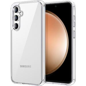 JETech Case for Samsung Galaxy S23 FE 6.4-Inch, Non-Yellowing Shockproof Bumper Protective Phone Cover, Anti-Scratch Hard PC Back (Clear)