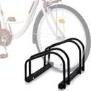 WALMANN 2 Bikes Floor Bike Stand, Bike Parking Rack Garage Bike Storage Stand Indoor/Outdoor 22-28" Wheel Stand, Max. Tire Width 2.1"
