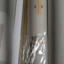 Forbena 24 Inch Bathroom Floating Shelves for Wall Set of 3, Gold Bathroom Shelves Over Toilet Wall Mounted with Rail, Decorative Hanging Shelf for Bedroom Office Living Room Decor (White and Gold)