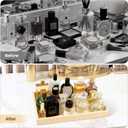 Artificial Travertine Tray, 12"x8" Perfume Tray for Bathroom Counter, Vanity, Home Organizer, Decorative Marble Trays for Perfume, Jewelry, Candles, Coffee, Rectangle, Yellow