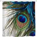 84 Inch Shower Curtain,Peacock Feather Waterproof Fabric Extra Long Shower Curtains 72 x 84 Inches, Colorful