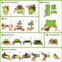 LEKSON St. Patricks Day Leprechaun Trap Kit with Coin Drop Slot, Interactive Leprechaun Trap Box for Kids, How to Catch a Leprechaun Craft, Tabletop Holiday Decoration (Green01)