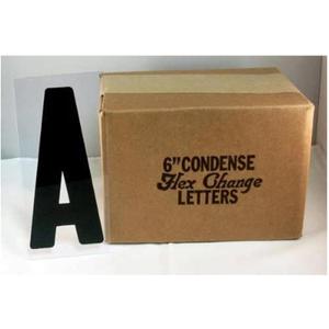 6" on 6 7/8 inch Flexible Marquee Sign Letters for Portable Roadside Signs & Reader Boards, Flexible Letters for Marquee Sign
