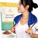 Microwavable Heating Pads for Lower Back, Neck, and Shoulder Pain Relief - Moist Microwave Heating Pad for Muscles and Joints - Microwave Hot Pack Heat Pad for Cramps (Multi Blue, 1)