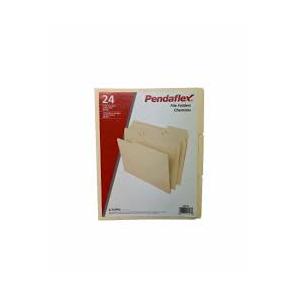 Pendaflex Letter Size 3-Tab Manila File Folders, Pack of 24