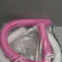 Chochkees Floating Pool Noodles Foam Tube 2-Pack, Thick Hollow Noodles for Floating in The Swimming Pool, 52" Inches Long (Pink/White)