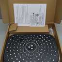 Veken 11.8" Rain Shower Head with Handheld, High Pressure Handheld Shower Heads with Multi Spray Modes, Rainfall Combo with 15" Metal Extension Arm,Detachable Dual Shower, Long 6 ft. Hose,Matte Black