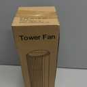 Abolee Tower Fan, 23ft/s Desk Fan with Remote, 70° Oscillating, Standing Table Fan with 4 Speeds, 4 Modes, 12Timer, 2026 New 13'' Bladeless Fan for Bedroom Office, Home