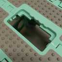 ACKO Folding Step Stool 13 Inch Stool Heavy Duty Plastic Foldable Step Stools for Kids, Stepping Stool with Handle, Suitable for Kitchen Hold Up to 300 LB (Teal 1PC)