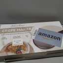 Baker's Friend Crepe Maker Machine with Auto Power Off, Portable Crepe Maker with Non Stick Dipping Plate, Automatic Temperature Control, Graphite