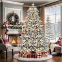 2 x 24 Pcs Light Blue Velvet Bows Ornaments for Christmas Tree, Vintage Rustic Velvet Christmas Bows Tree Decorations, Indoor Home Decor for Wreath Mantle Gift Wrap Holiday Decor, 3/8'' W, 5 * 7 inch