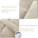 DOWNCOOL Twin Comforter Set -All Season Bedding Comforters Sets with 1 Pillow Case -2 Pieces Bed Set Down Alternative Comforter Set -Beige Twin Bedding Sets(64"x88")