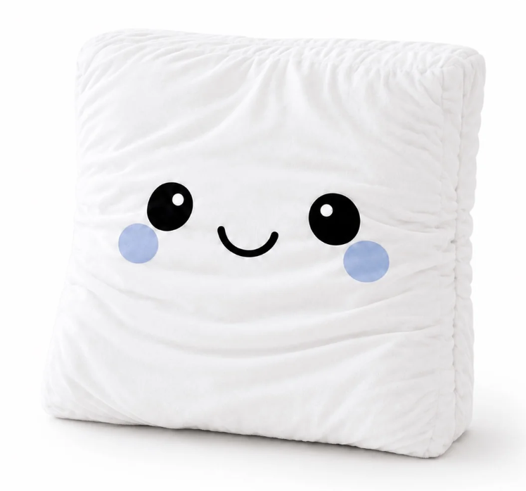 MY-KU-MO Smiley Face Pillow