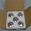 5 Pack WB03X25796 WB03T10326 Gas Cooktop Knob, Range Burner Stove Knob Compatible with GE Range Cooktop, Surface Burner Control Knob Replaces PS11721433, AP5986232, etc. Silver.