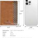 Passport Holder for Travel, Passport Cover Travel Essentials, Travel Wallet for Women & Men, Gift for CouplesBrown