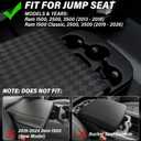 Center Console Cover Compatible with Ram 1500 2013-2018 & 2013-2026 Ram 2500/3500/1500 Classic Model Jump Seat Only, Leather Armrest Cover Middle Console Cover