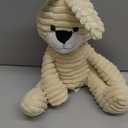 Apricot Lamb Toys Plush Corduroy Rabbit Bunny Stuffed Animal Soft Cuddly Perfect for Child Medium,12 Inches (Beige)