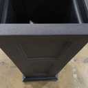 Mayne Fairfield 40-Inch Tall Planter  Weather-Resistant Indoor/Outdoor Garden Pot for Flowers, Patio, Porch, and Entryway, Durable Design (Black)