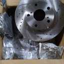 Front Brake Kit Brake Rotors and Ceramic Brake Pads Compatible with Toyota Camry (2.4L) 2002-2006, (3.0L) 2002-2004, (3.0L; LE) 2005-2006 Note Size Differences-275mm (Not 296mm Rotors