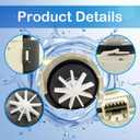 DD31-00016A Dishwasher Drain Pump Replacement for Samsung - Fix Leaking, Draining Issues & Noise, Corrosion-Resistant Brass Motor (Compatible with DW80/DW60, AP5917178/PS606350)