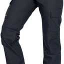 LAPG Women's Gear Stretch Tactical Pants, Low Rise, Slim Fit, 7-Pocket Durable Flex Cargo Outdoor, Hiking & Work Pants (16 Long, Navy)