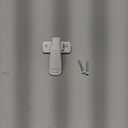 Replacement Screen Door Latch, Heavy Duty Inside Door Handle Compatible with Storm Doors Handle, Interior Latch for Screen and Storm Doors(for Non-Spring Loaded Strike,White)