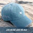 Atticus Poetry Hat, Embroidered Brushed Cotton Womens Baseball Hat Unisex Fit, Adjustable One Size (Blue)