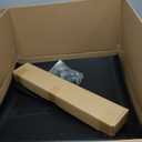 Pair Black Poly Quarter Fenders Set for Semi Truck, 24" x 24" Freightliner Kenworth Peterbilt with Hardware,Heavy Duty Plastic Mud Flaps Kit