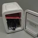 CROWNFUL Mini Fridge, 4 Liter/6 Can Portable Cooler and Warmer Personal Refrigerator for Skin Care, Cosmetics, Beverage, Food,Great for Bedroom, Office, Car, Dorm, ETL Listed (White)