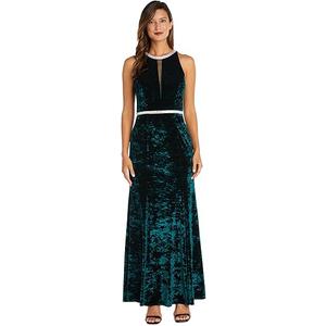 R&M Richards Women's Ice Velvet Cocktail Dress  (8, Hunter)