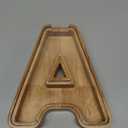 Piggy Bank for Kids Boys Girls, Large Personalized Wooden Letter Piggy Bank with Cut-Out Design, Alphabet Letter Coin Banks, Money Savings Box, Wooden Bank for Kids Creative Gift for Real-Money(A) (New Style-Initial-9.2")