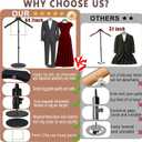 T Shirt Stand Display 26-64.7 Inch with Pants Clip, Height Adjustable for Long Short Clothes Dress, Display Mannequin for Store, Closet, Photoshoot, Exhibition, Vendors Shop, Parties (Black 1pcs)