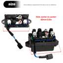 EATAKWARD Tilt Trim Relay 63P-81950-00-00 Trim Relay 12V 2PIN Outboard Replacement for Yamaha 4 Stroke Outboard Motors F150 & 250 40HP 50HP 60HP More for 63P-81950-00-00 TRM6003 2 pins