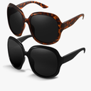 miyya Bug Eye Oversized Polarized Sunglasses Womens, Trendy Retro Sun Glasses for Women 2025, Oversized UV Protection Shades