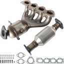 Front & Rear Catalytic Converter Exhaust Manifold for Chevrolet Aveo Aveo5 2009-2011 1.6L & Pontiac G3 2009-2010 1.6L, Catalytic Convertor Direct Fit OE#674-616 16623 50485 641345 16592, EPA Compliant