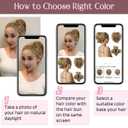 HOOJIH Ponytail Extension, Claw Clip in Straight Messy Hair Bun 9 Inch Short Ponytail Extension with Bendable Metal Wire Hair Pieces for Women Fake Hair Bun DIY Styles - Medium Golden Blonde