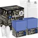 50 Count 55pt Top Loaders for Cards, 3"x4" Thick Toploaders with Soft Thick Card Sleeves for Baseball, Basketball, Football Cards