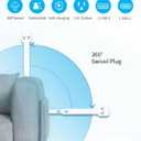 Electrical Outlet Extender Stick, 360 Rotating Wall Outlet - Features 2 USB-A, 1 USB-C, and 2 AC Outlets, Extends 17"-26", Access Hard-to-Reach Outlets, Use Behind Sofa, Nightstands, Desks, and More